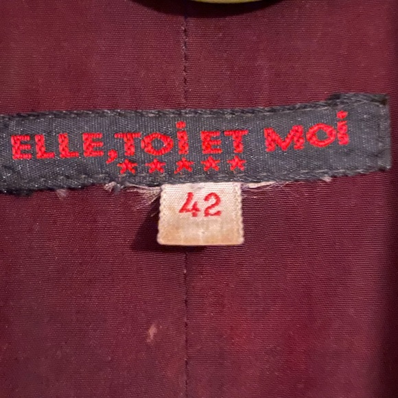 Vintage Cropped Blazer - Black and Red Houndstooth - Picture 3 of 5